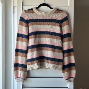 Striped knitted sweater